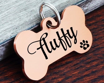 Dog Tag, Dog ID Tag, Engraved Dog Tag, Dog Tag for Dogs, Personalized Dog ID Tag, Pet ID Tags, Small Dog Tags, New Puppy Gift, Microchipped