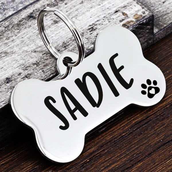 Dog Tag, Dog ID Tag, Custom Dog Tag, Personalized Dog Tag, Dog Tag for Dogs, Bone Dog Tag, Pet ID Tag, Dog Tag Collar, Customized Dog Tag