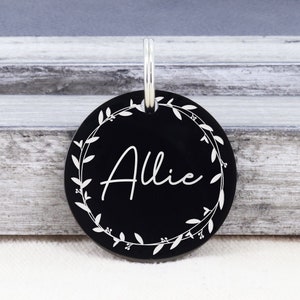Dog Tag, Dog Name Tag, Dog Tag Personalized, Cat Tag, Custom Dog Tag, Engraved Dog Tag, Dog ID Tag, Vine Style Dog Tag, Personalized Dog Tag