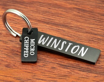 Small Dog Tag Cat Tag, Microchipped Cat Name Tag, Pet Tag Cat Collar Tag, Dog id Tag Personalized, Custom Dog Tag Dog Collar Tag, Cat id Tag