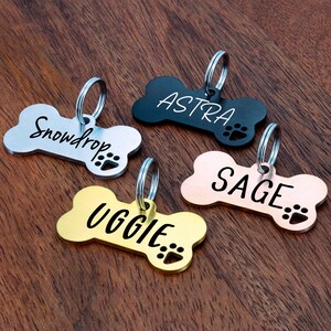 Dog Tag Personalized, Custom Dog Tag, Dog Tag personalized, Dog Collar Tag, Dog Name Tag, Engraved Dog Tag, Personalized Bone Dog Tag