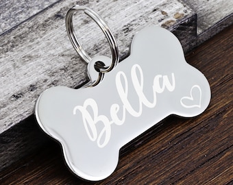 Dog Tag, Dog ID Tag, Dog Tag for Dogs, Personalized Dog ID Tag, Pet ID Tags, Engraved Dog Tag, Large Dog Tag, New Puppy Gift, Dog Name Tag