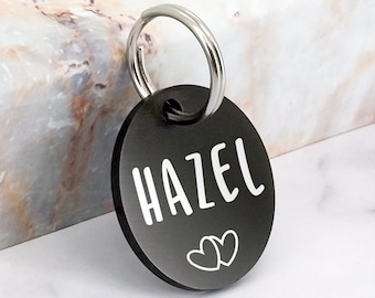 Engraved Dog Tag, Dog Name Tag, Round Dog Tag, Custom Dog Tag, Cute Dog Tag, Cat Tag, Personalized Dog Tag, Dog ID Tag, Dog Tag Personalized