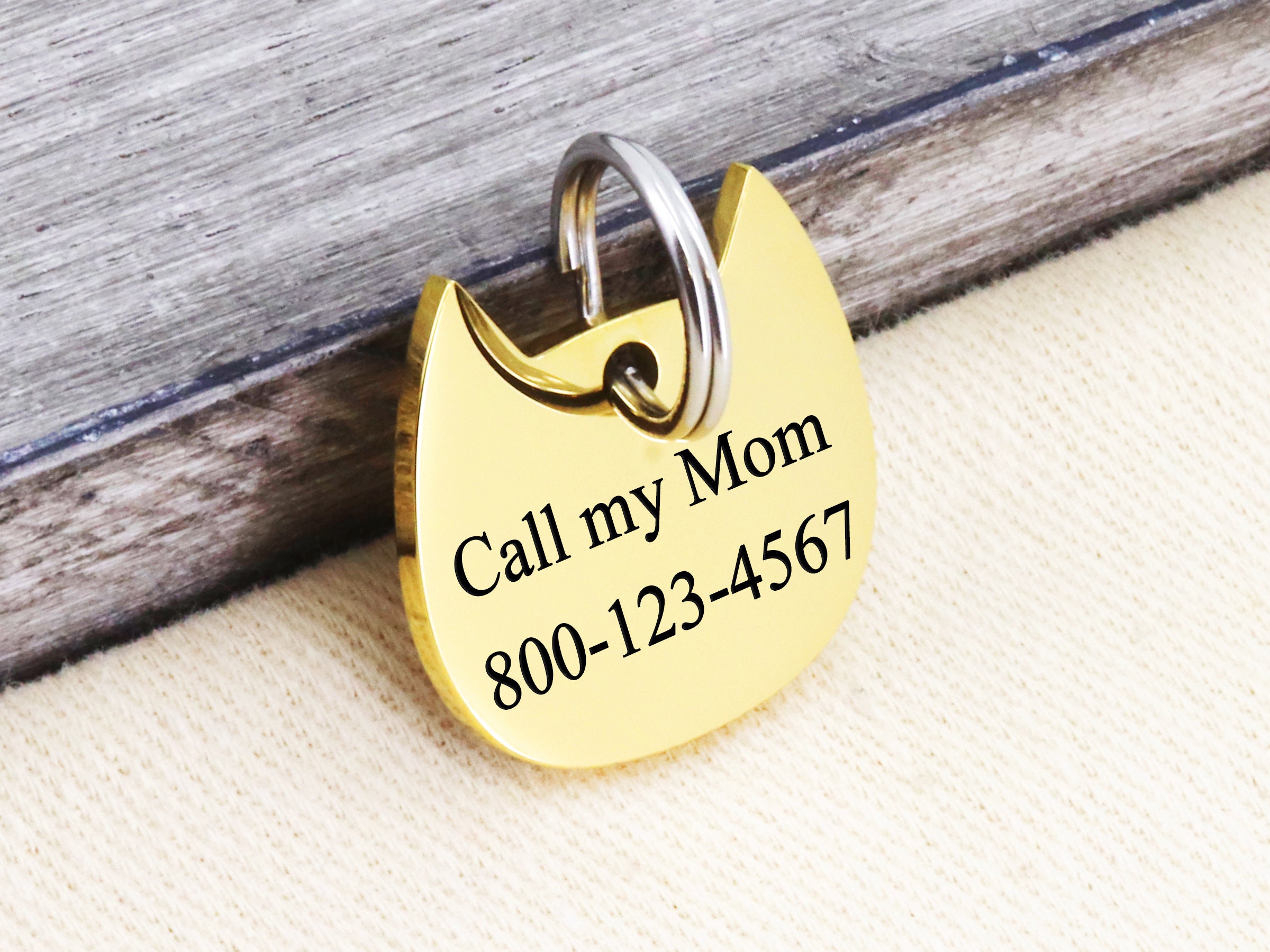 Cat Tag Cat Tag Personalized Cat ID Tag Cat Name Tag Etsy