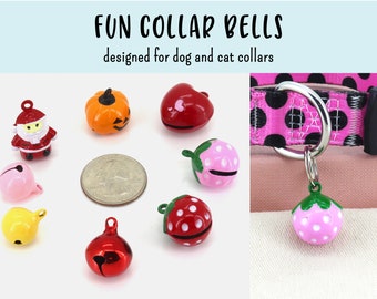 2pcs Large 1" Stainless Steel Jingle Bells Pet Dog Cat Collar Bells Crafts 