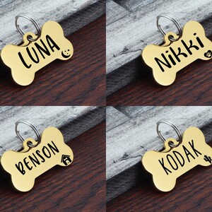 Dog Tag, Dog ID Tag, Custom Dog Tag, Personalized Dog Tag, Dog Tag for Dogs, Bone Dog Tag, Pet ID Tag, Dog Tag Collar, Customized Dog Tag image 4