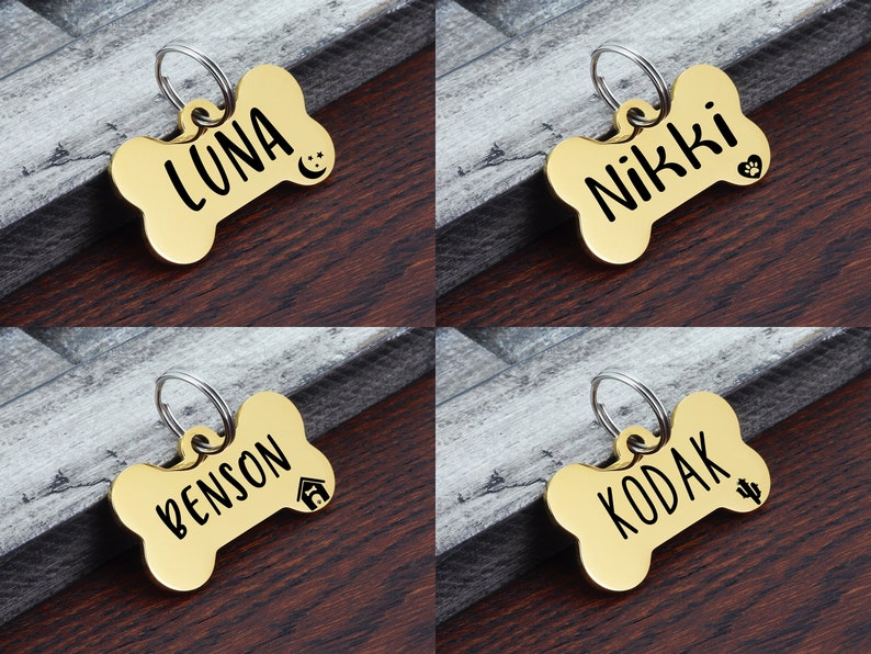 Dog Tag, Dog ID Tag, Custom Dog Tag, Personalized Dog Tag, Dog Tag for Dogs, Bone Dog Tag, Pet ID Tag, Dog Tag Collar, Customized Dog Tag image 4