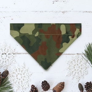 Dog Collar Bandana, Dog Bandana Over the Collar, Camouflage Dog Bandana, Adventure Dog Bandana, Tactical Dog Bandana, Dog Bandana Christmas