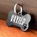 Dog Tag, Dog ID Tag, Dog Name Tag, Custom Dog Tag, Engraved Dog Tag, Dog Tag Personalized, Black Dog Tag Personalized for Dogs, Bone Dog Tag 
