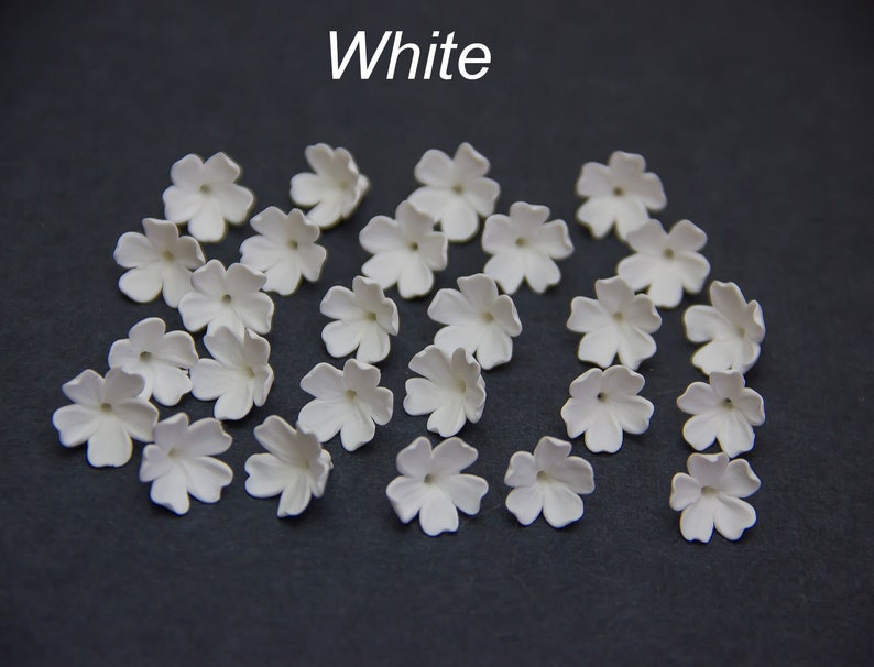 10 pcs Pearl lilac flowers beads 10-12mm Floral beads Flowers polymer clay beads jewelry pearl flowers beads 0,4-0,48 Supplies beads
