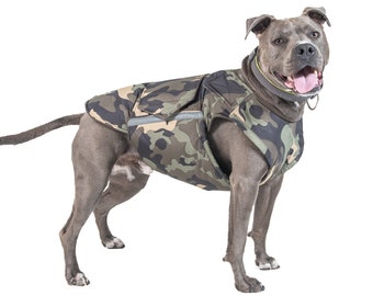 Extra Warm Winter Dog Coat - Warm Dog Jacket - Custom Dog Raincoat - Polar Fleece Coat - Staffordshire Terrier - Custom made - MADE TO ORDER
