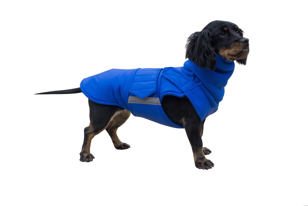 Extra Warm Winter Dog Coat Dog Jacket With Neck Warmer and Full Belly