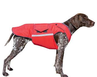German Pointer / Vizsla Extra Warm Winter Dog Coat - Dog Jacket - Custom Dog Winter Coat - Waterproof / Fleece - Custom made for your dog