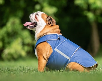 English Bulldog Winter Dog Coat Dog Jacket With Full Belly Cover