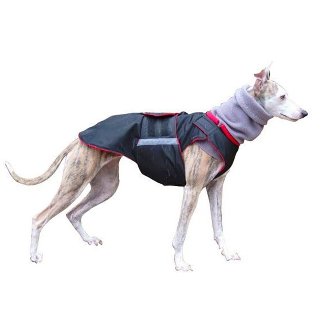 Dog Coat for Greyhounds Extra Warm Winter Dog Jacket With Snood