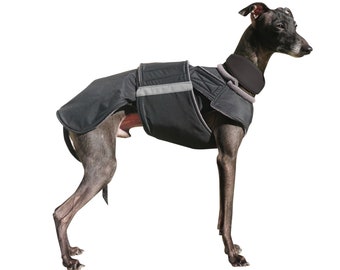 Italian Greyhound Coat -  Winter Dog Jacket with underbelly protection -  Waterproof jacket - Custom made for your dog