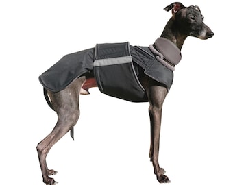 Italian Greyhound Coat -  Winter Dog Jacket with underbelly protection -  Waterproof jacket - Custom made for your dog