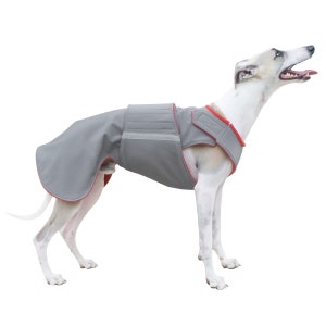 Whippet / Greyhound Dog Coat - SoftShell dog jacket - Custom dog raincoat -  SoftShell/ Fleece Coat - Made to measure