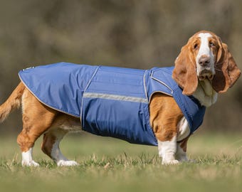 Basset Hound Winter Jacket with Belly Protection – Waterproof, Custom Made