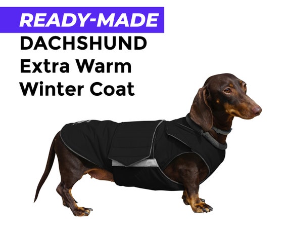 Ready Made Dachshund Extra Warm Winter Coat Jacket Uk Ready Made Dachshund Extra Warm Winter, Dachshund Winter Coat With Hood Uk