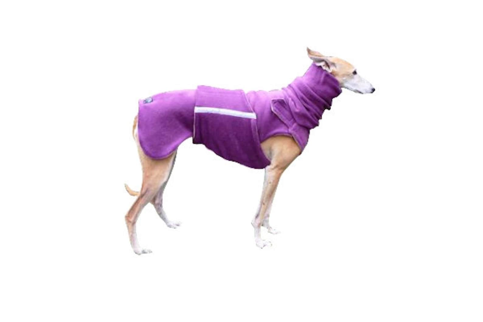 Fleece Dog Coat for Greyhounds and Whippets Dog Sweater Etsy