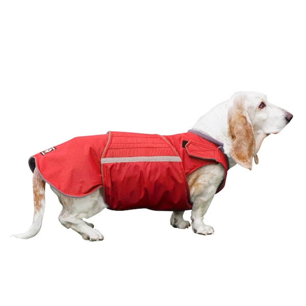 Waterproof Dog Coat With Underbelly - Etsy UK