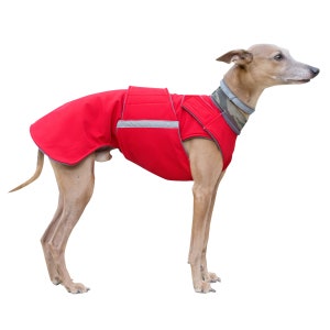 Whippet Coat -  Winter Dog Jacket with underbelly protection -  Waterproof jacket - Custom made for your dog