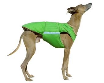 Greyhound dog coat - Extra warm winter dog jacket - Custom dog winter coat - Waterproof / Fleece - made to order