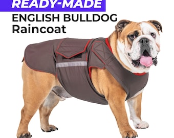 Ready made English Bulldog Raincoat English Bulldog Jacket Waterproof Coat for English Bulldogs Etsy