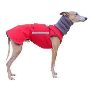Winter Dog Coat with snood and underbelly protection - Polar Dog Jacket - Waterproof / Fleece dog clothes - Custom made for your dog