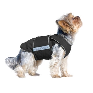 Yorkie Extra warm Dog coat with underbelly protection - Custom Dog Clothes for Yorkshire Terrier - Waterproof / Fleece Coat - Custom made
