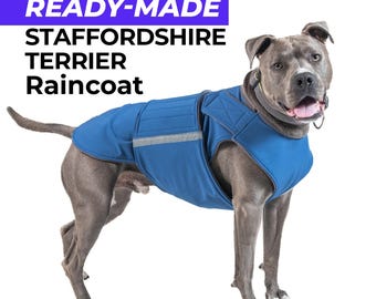 Ready-made Staffordshire Terrier Raincoat - Staffordshire Terrier Waterproof Jacket