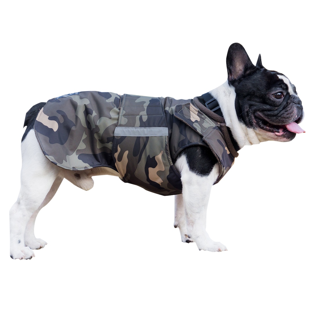 Abrigo para bulldog francés Chaqueta de invierno para perros con