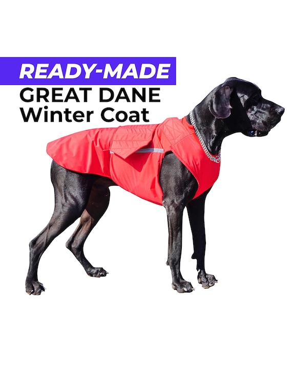 Ready-made Great Dane Winter Coat - Waterproof outer with fleece lining