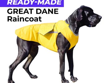 Ready-made Great Dane Raincoat - Great Dane Jacket - Waterproof outer with canvas lining