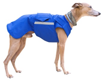 Whippet Coat with underbelly protection - Winter Dog Jacket - Waterproof / Fleece dog clothes - Custom made for your dog