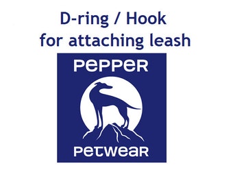 D-ring / Hook for attaching leash - only for small dogs