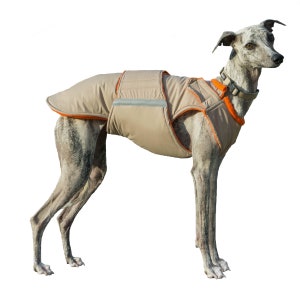 Extra Warm Winter Dog Coat - Dog Jacket with underbelly protection - Whippet Dog Coat - Waterproof jacket - Custom made for your dog