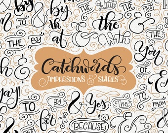 Catchwords, ampersands & swirls - Vector resources - Wedding invitations