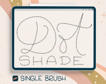 SINGLE Procreate Brush - Dot Shade - Brush for iPad lettering, Illustration, Digital art brush iPad Pro