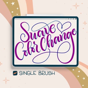SINGLE Procreate Brush - Suave Color change - Brush for iPad lettering, Illustration, Digital art brush iPad Pro