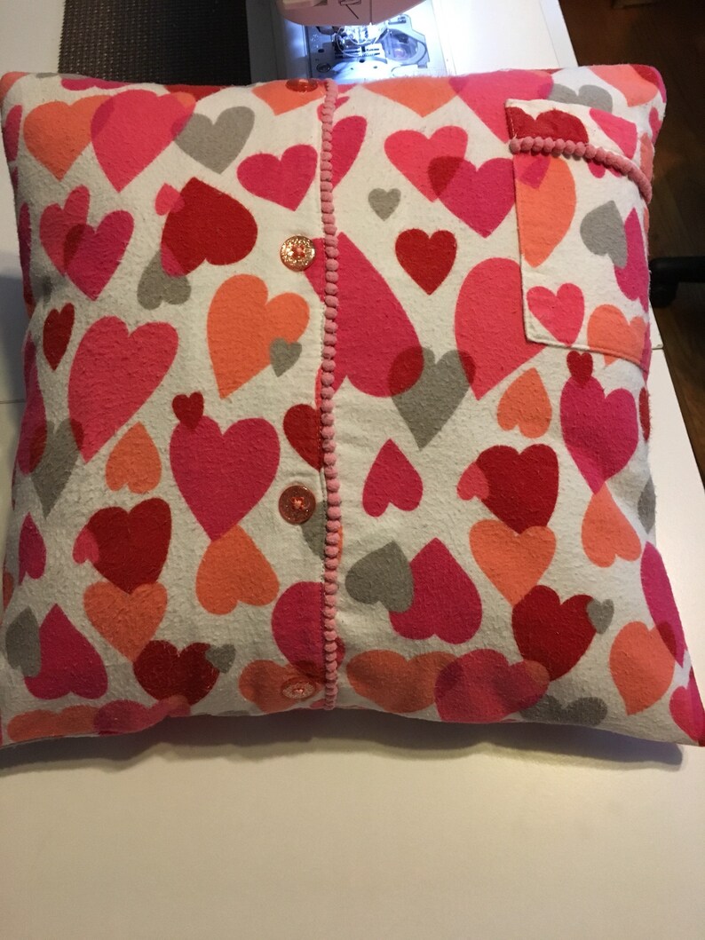 Memory pillows made from flannel shirt dress shirt or Etsy