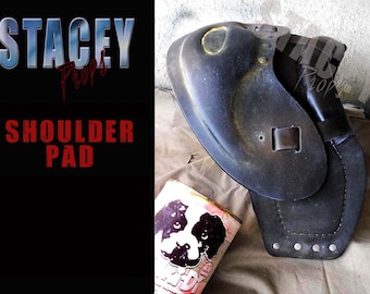 Mad Max (de road warrior / beyond thunderdome stijl) geïnspireerd draagbare handgemaakte schoudervulling prop voor lederen jas