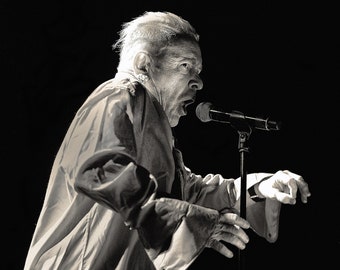 John Lydon, Public Image, live, on stage, poster, print, photograph, art,