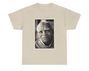 BKS Iyengar. T-Shirt. portrait