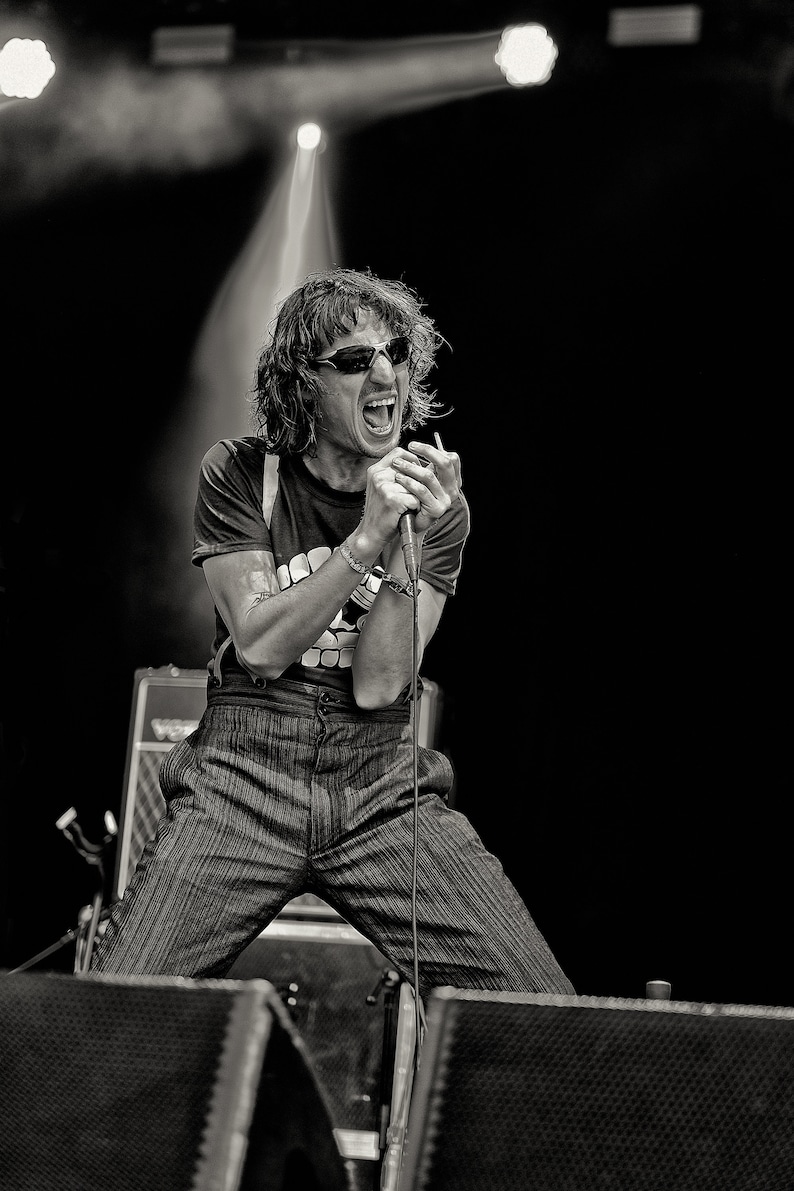 Fat White Family, Lias Saoudi, Live, Photograph, Print, Poster, Picture