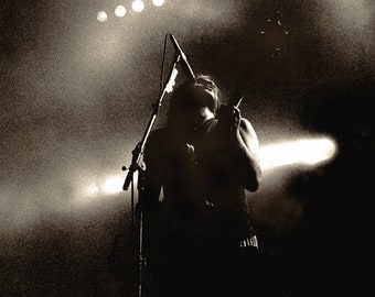 Lemmy,  Motorhead, live on stage, 1987, concert, photograph, poster, original image, picture, photo