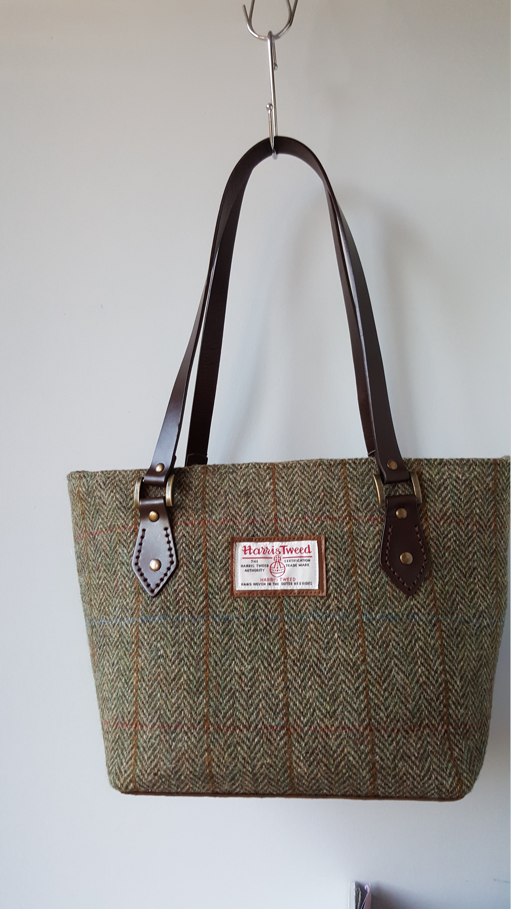 Harris Tweed Tote Bag MADE TO ORDER Large Shoulder Bag With Etsy