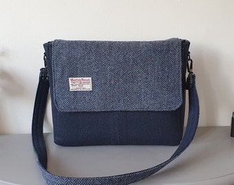 RAF Uniform/Harris Tweed messenger bag, one of a kind laptop bag