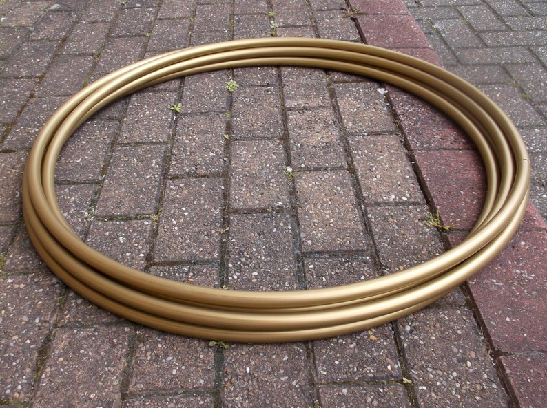 Champagne Gold Metallic Collapsible Polypro Hula Hoop image 4